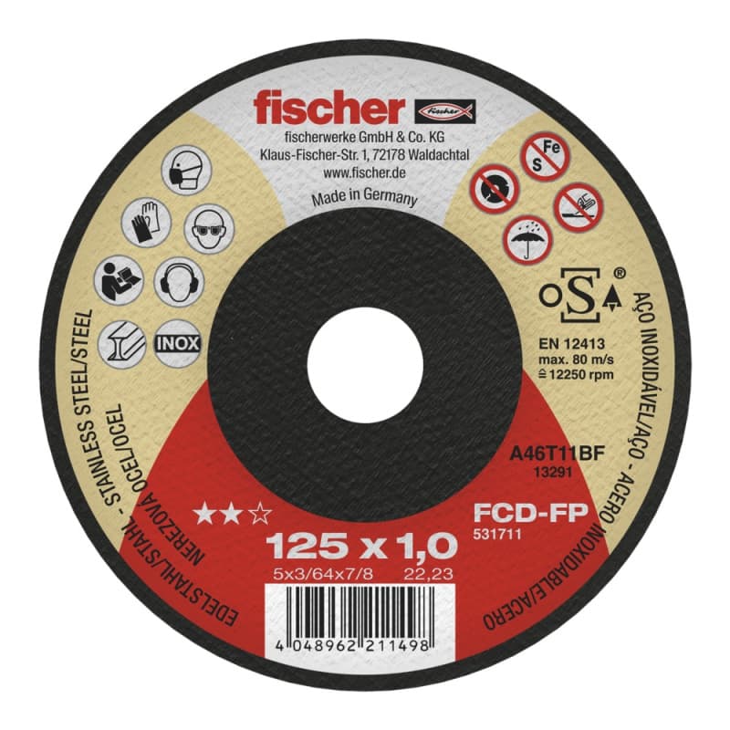 Fischer FCD-FP, rezna ploča 230x1,9x22,23