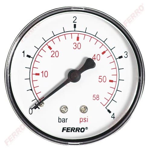 Termomanometar O63mm (0-120°C; 0-6 bar) - Ferro