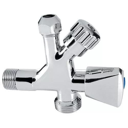Kombinovani EK ventil 3/8" x 1/2" x 3/4" - Ferro