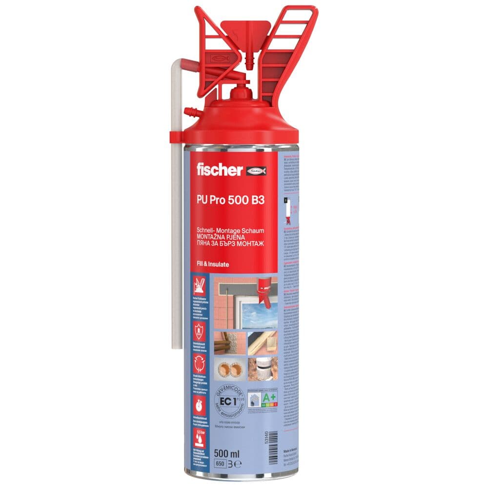 Fischer PU Pro 500 B3, višenamenska pur pena 500ml